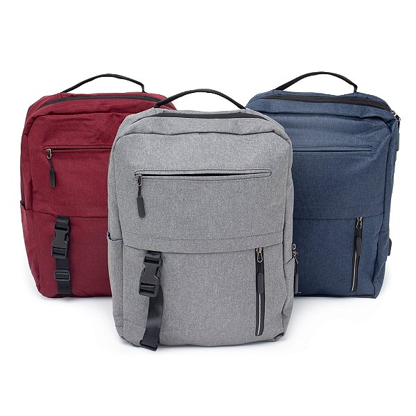 Mochila Executiva de Nylon 20L Personalizada para Notebook 15,6"