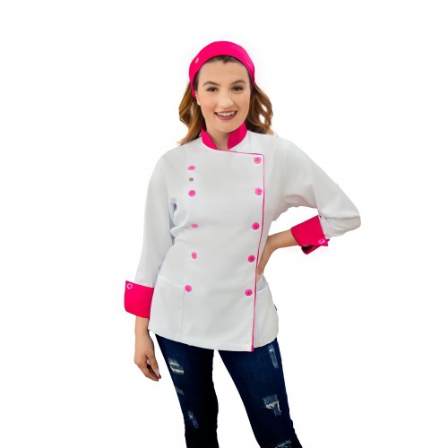 DOLMÃ GRAZY branca com pink