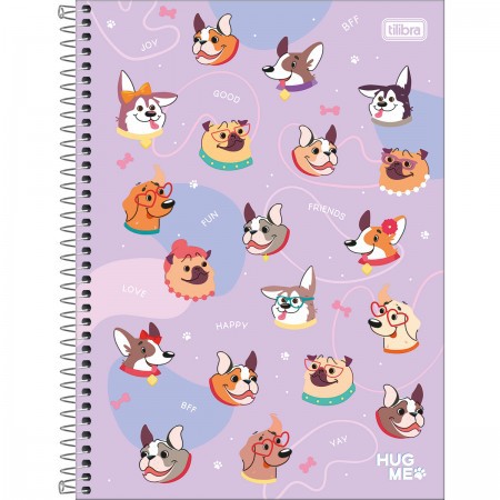 Caderno Universitário 1M Hug Me - Roxo