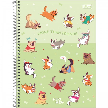 Caderno Universitário 1M Hug Me - Verde