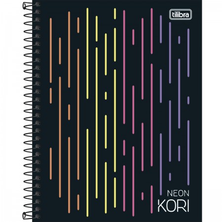 Caderno Colegial Neon Kori
