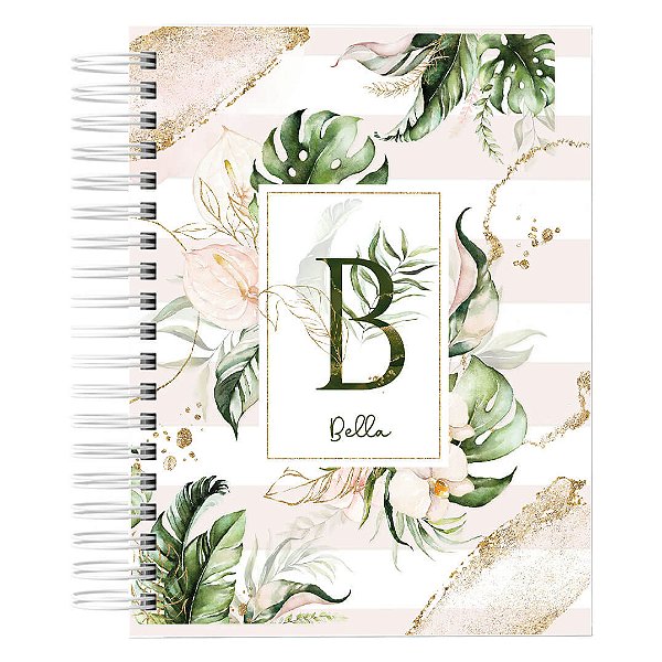 Agenda de Atendimentos : Alfabeto Floral Verde