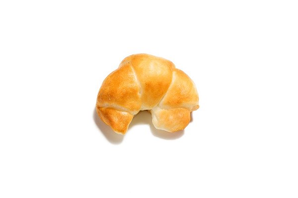 Croissant  Mini artificial para decoração.