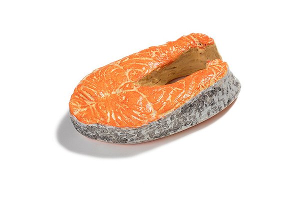 Posta de Salmão artificial para decoração.