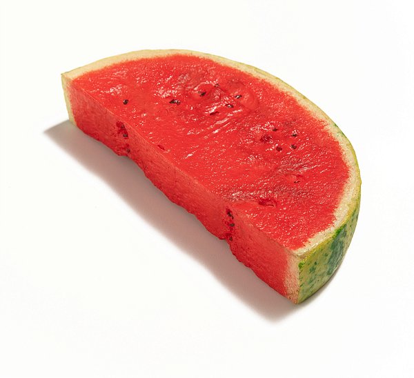 Fatia de Melancia Retangular artificial para decoração.