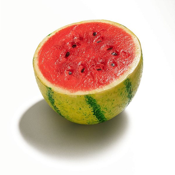 Melancia Metade artificial para decoração.