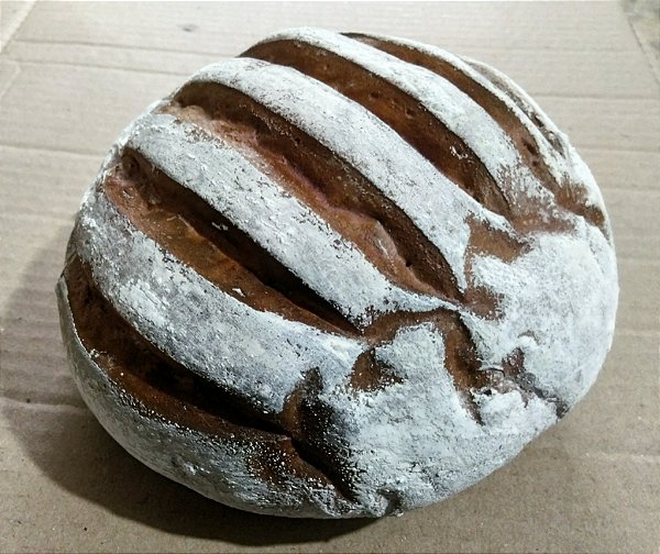 Broa de Milho integral artificial para decoração.