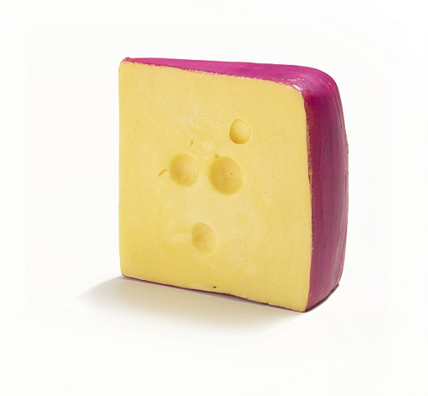 Queijo Gouda Canastra artificial para decoração.