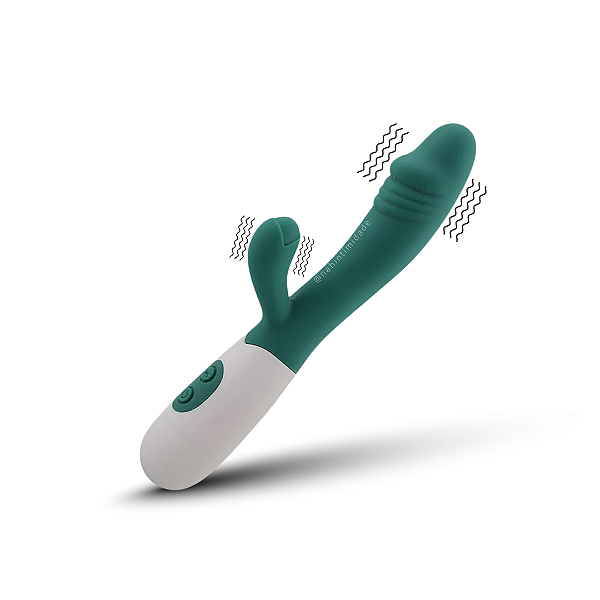 Estimulador de Ponto G e Clitóris em Silicone - 10 Vibrações - À Pilhas