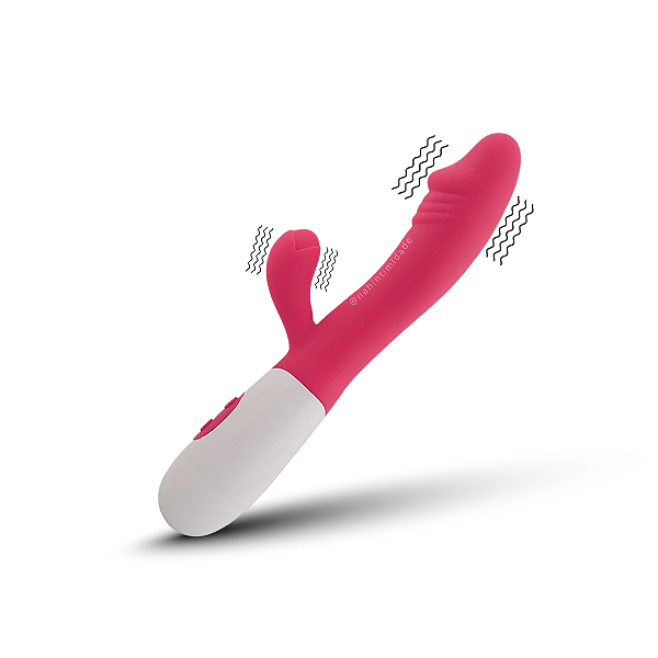 Estimulador de Ponto G e Clitóris em Silicone - À Pilhas
