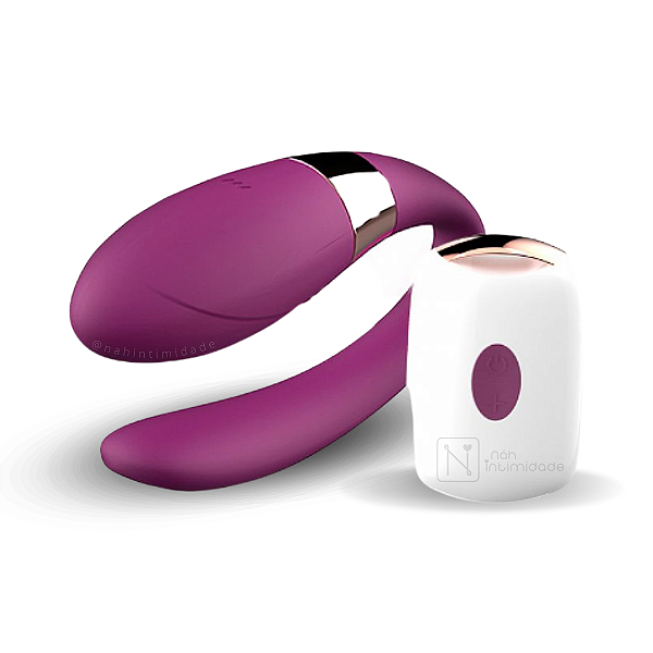 Vibrador de Casal com Controle Remoto Sex Massager - Recarregável