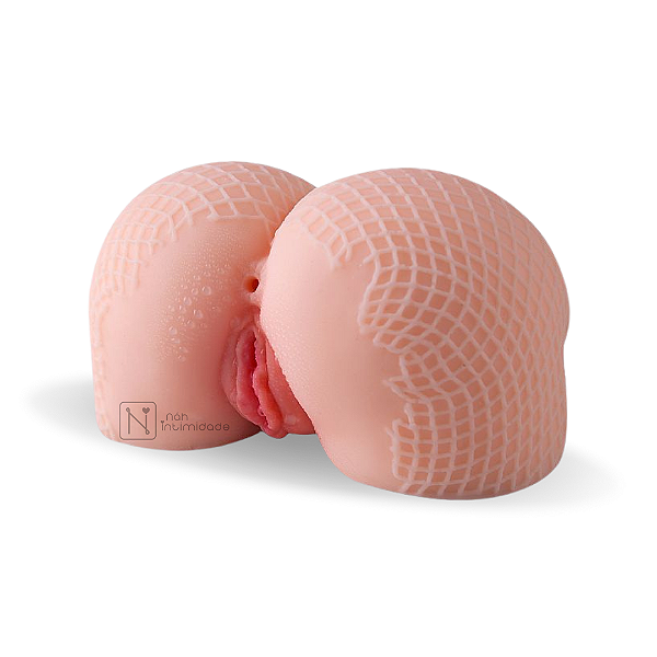 Masturbador Bunda com Renda em Cyberskin - Vagina e Ânus - Passion