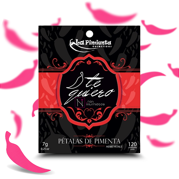 Pétalas Perfumadas em Formato de Pimenta Rosa - 120 Unidades