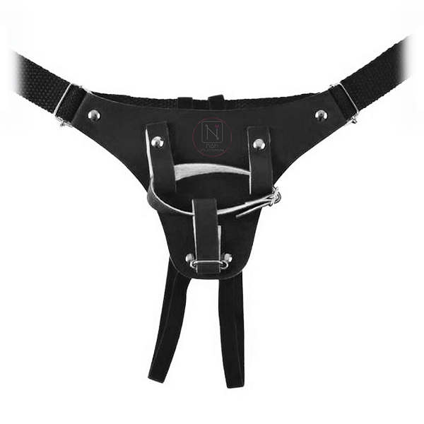 Cinta para Prótese com Escroto em Couro Sintético com Regulagem