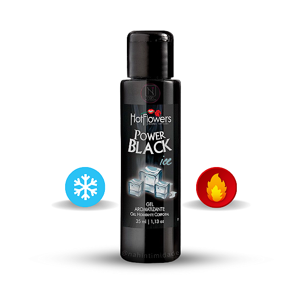 Gel Beijável Power Black Ice - Esquenta e Esfria - 35ml