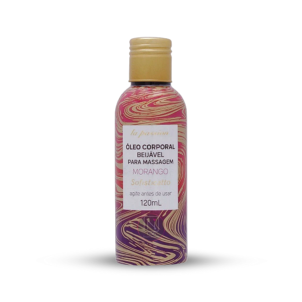 Óleo de Massagem Corporal Beijável - Linha La Passion - 120ml