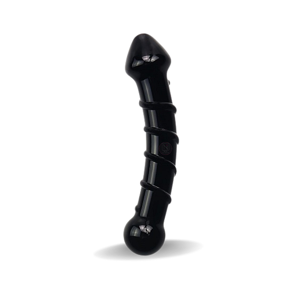 Plug Anal de Vidro com Relevo Espiral