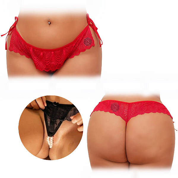 Calcinha Tailandesa Fio de Amarrar - Plus Size