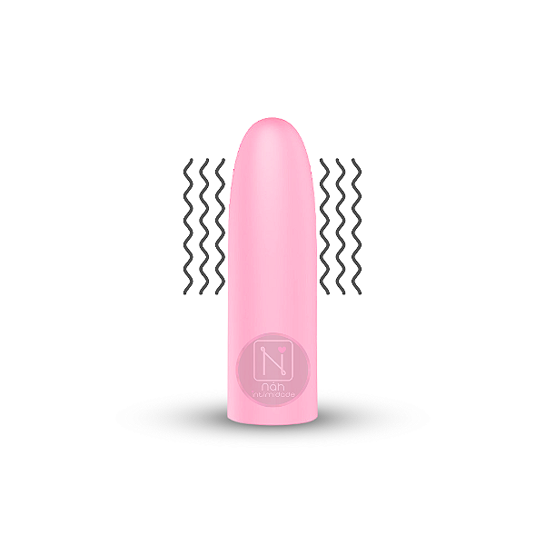 Vibrador Bullet com 10 Vibrações - Recarregável