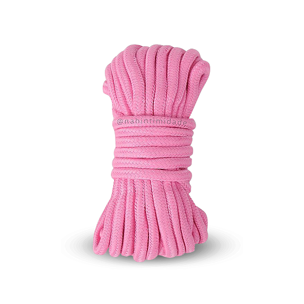 Corda Bondage para Shibari 10 metros - Rosa