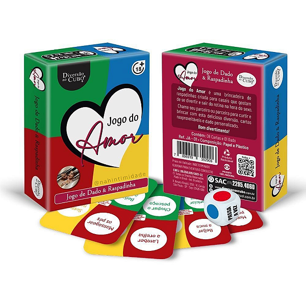 Jogo do Amor com Raspadinhas e Dado