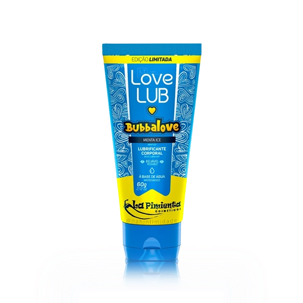 Lubrificante Beijável Love Lub Bubbalove - Sabor Menta Ice