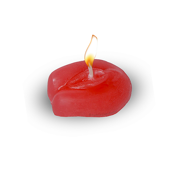 Vela Decorativa em Formato de Vulva - 6 unidades