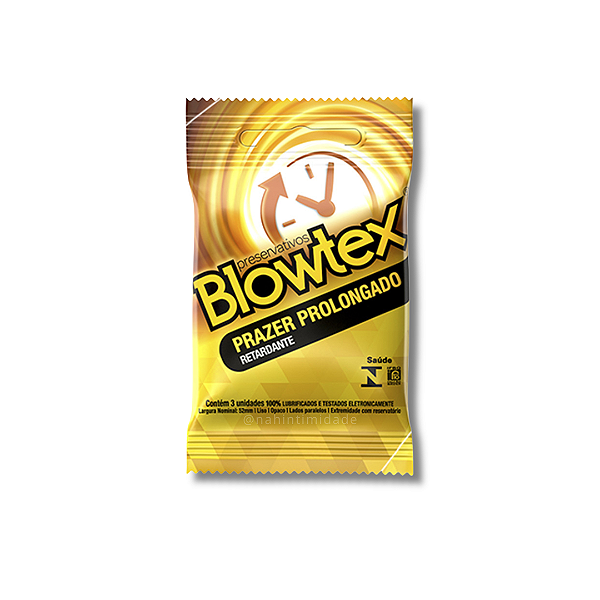 Preservativo Blowtex Prazer Prolongado Retardante - 3 Unidades