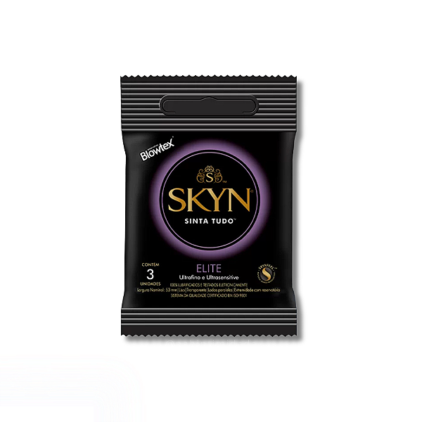 Preservativo Sem Látex - Skyn Elite Ultrafino - 3 Unidades