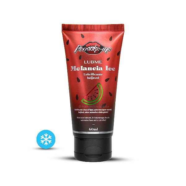 Lubrificante Beijável Lubme - Melancia Ice - 60ml