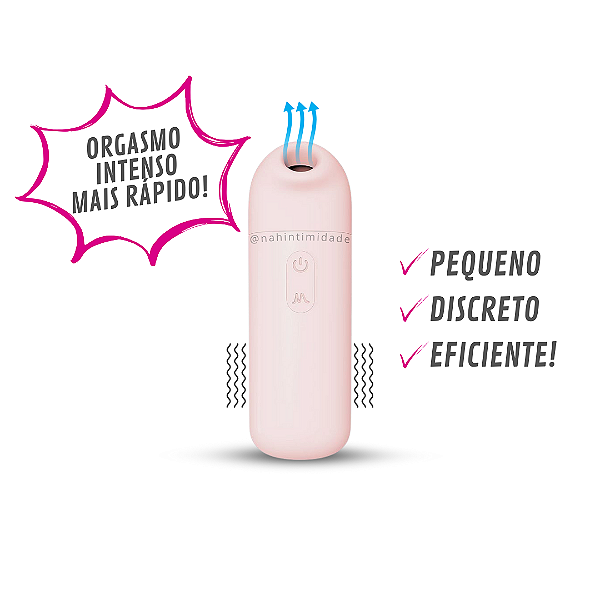 Baby 3 em 1 - Mini Sugador de Clitóris com Pulsação, Tapping e Vibro - Recarregável