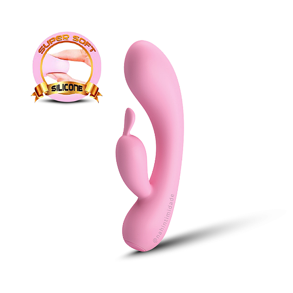 Hugo - Vibrador de Ponto G e Clitóris em Slicone Super Soft - 12 Vibrações - Recarregável