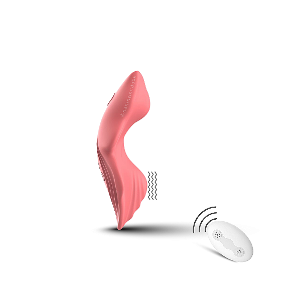 Cheiroso - Vibrador de Calcinha com Dois Motores com Controle Remoto Recarregável - Cor Salmão