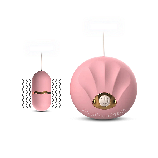 Cápsula Vibratória Com Controle com Fio - 10 Vibrações - À Pilhas