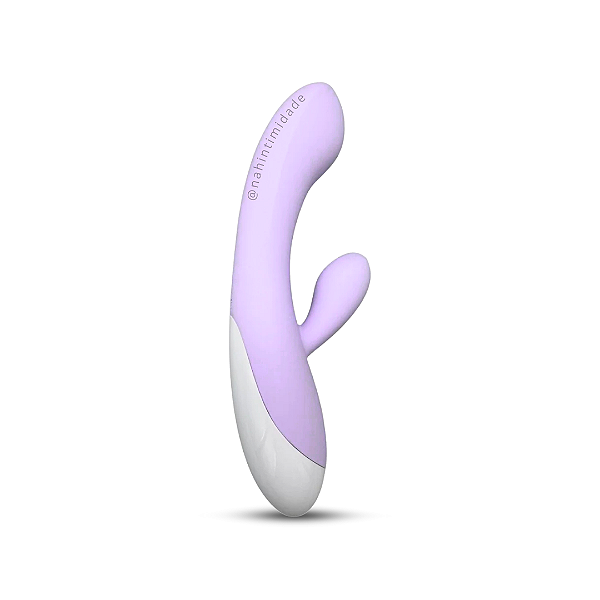 Vibrador de Ponto G com Estimulador de Clitóris - Recarregável - Lilás