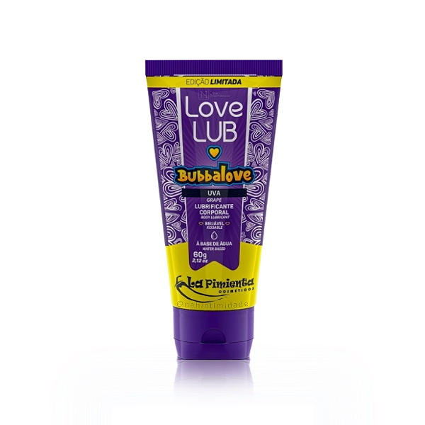 Lubrificante Beijável Love Lub Bubbalove - Sabor Uva - 60g