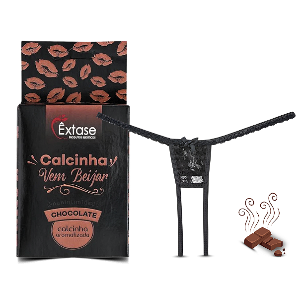 Calcinha Vem Beijar Aromatizada - Tamanho Único