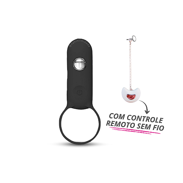Anel Peniano com Case e Controle Remoto - 3 Vibrações - Recarregável