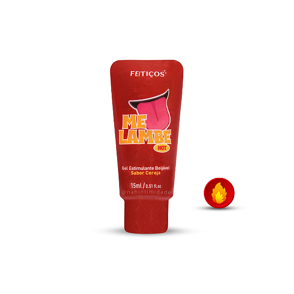 Me Lambe Hot - Gel Estimulante Sabor Cereja - 15ml