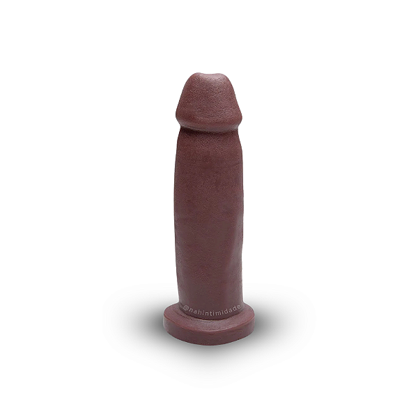 Pênis Realístico de Borracha - 15,5x4cm - Marrom