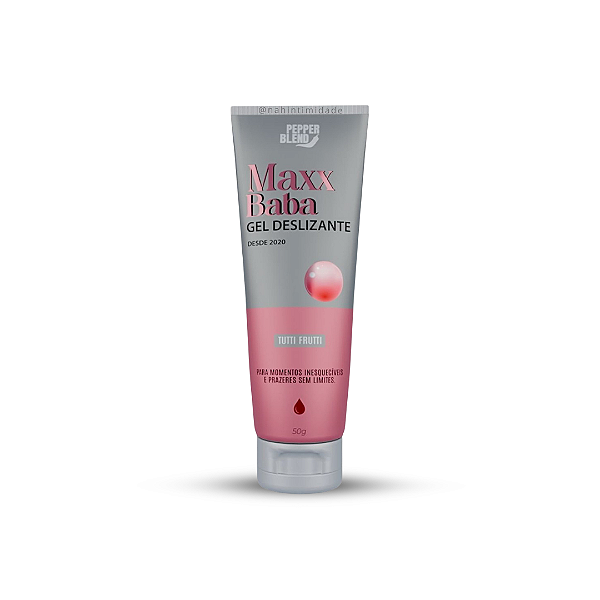 Maxx Baba - Gel Deslizante Sabor Bubballoo Tutti-Frutti - 50g