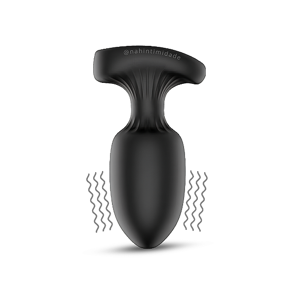 May - Plug Anal de Silicone com Vibração Controle por App Tamanho Médio - Recarregável