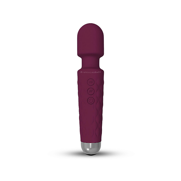 Massageador Varinha Mágica com 20 Vibrações - Recarregável