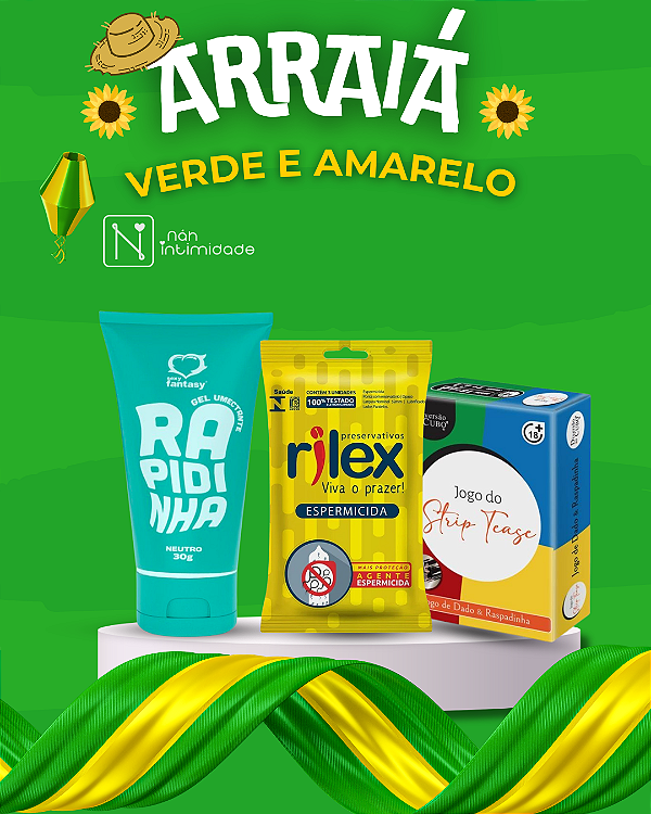 ARRAIÁ VERDE E AMARELO - KIT RAPIDINHA