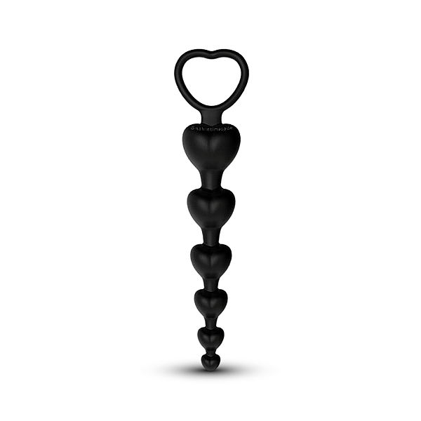 Plug Anal de Silicone Escalonado 6 Níveis Gradativos - Preto