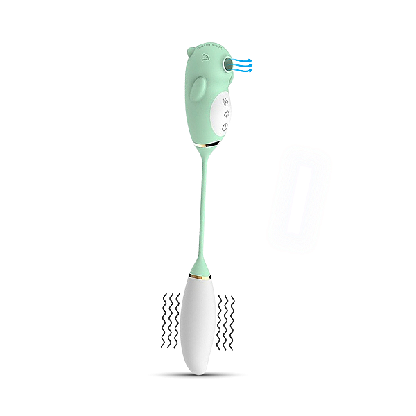 Bear - Vibrador De Pulsação com Bullet - Recarregável - Verde - Lançamento