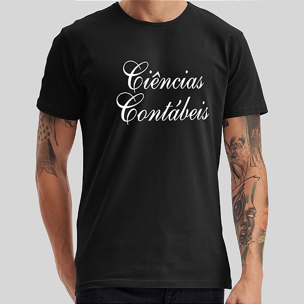 Camiseta Ciências Contábeis Formandos Malha Algodão Penteado