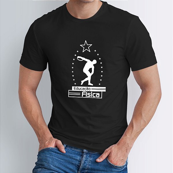 Camiseta Educação Física Formandos Malha Algodão Penteado