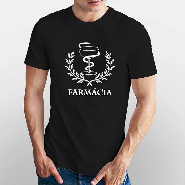 Camiseta Formandos Curso Farmácia Malha Algodão Penteado