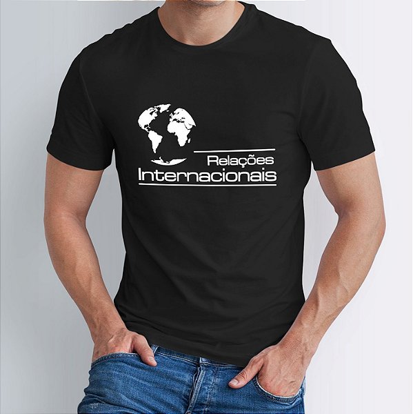 Camiseta Malha Algodão Penteado Relações Internacionais